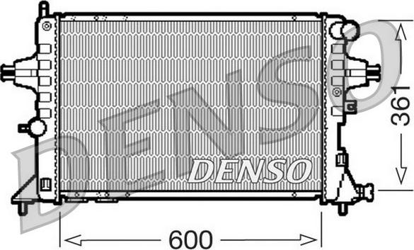 Denso DRM20084 - Radiateur, refroidissement du moteur cwaw.fr