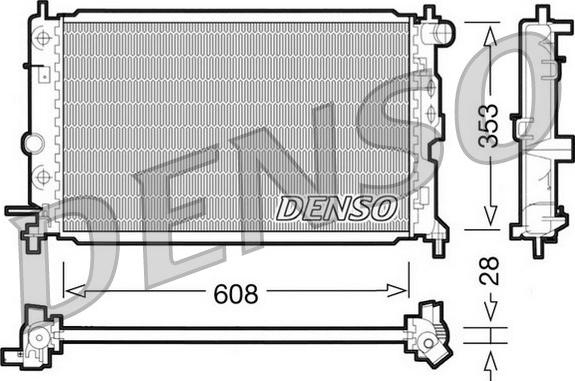 Denso DRM20026 - Radiateur, refroidissement du moteur cwaw.fr