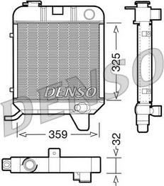 Denso DRM21040 - Radiateur, refroidissement du moteur cwaw.fr