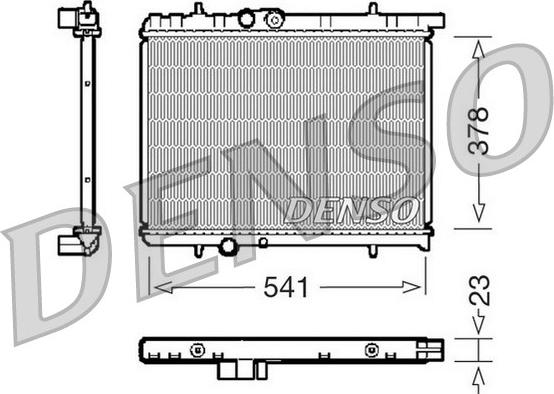 Denso DRM21031 - Radiateur, refroidissement du moteur cwaw.fr