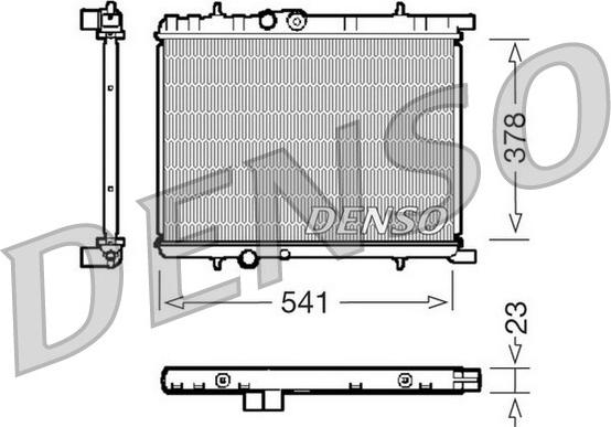 Denso DRM21033 - Radiateur, refroidissement du moteur cwaw.fr