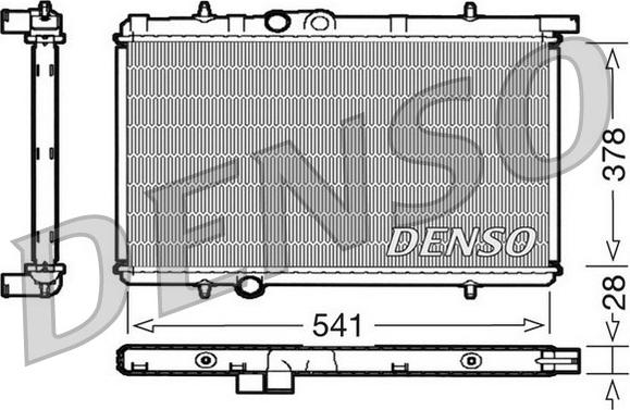 Denso DRM21021 - Radiateur, refroidissement du moteur cwaw.fr