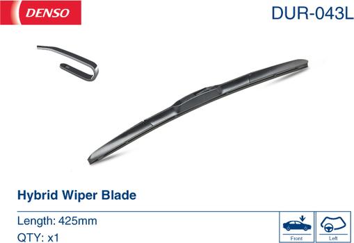 Denso DUR-043L - Balai d'essuie-glace cwaw.fr