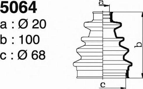 DEPA 5064 - Joint-soufflet, arbre de commande cwaw.fr