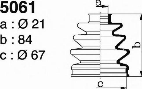 DEPA 5061 - Joint-soufflet, arbre de commande cwaw.fr