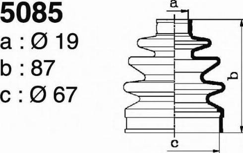 DEPA 5085 - Joint-soufflet, arbre de commande cwaw.fr