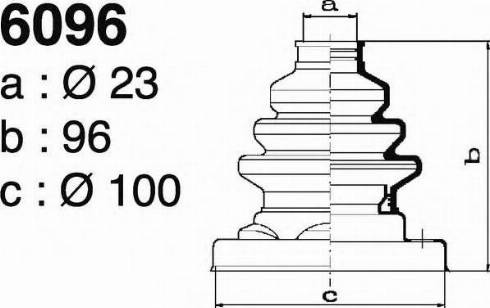 DEPA 6096 - Joint-soufflet, arbre de commande cwaw.fr