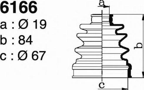 DEPA 6166 - Joint-soufflet, arbre de commande cwaw.fr