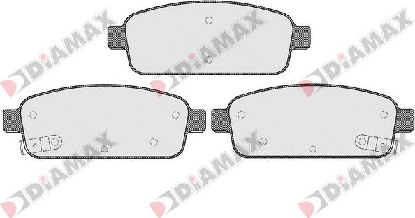 Diamax N09495 - Kit de plaquettes de frein, frein à disque cwaw.fr