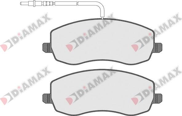 Diamax N09490 - Kit de plaquettes de frein, frein à disque cwaw.fr