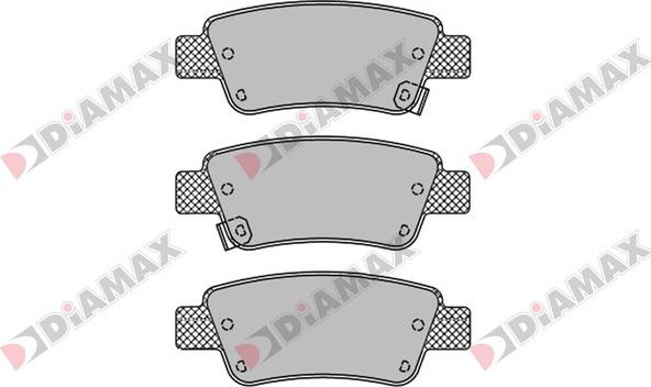 Diamax N09449 - Kit de plaquettes de frein, frein à disque cwaw.fr