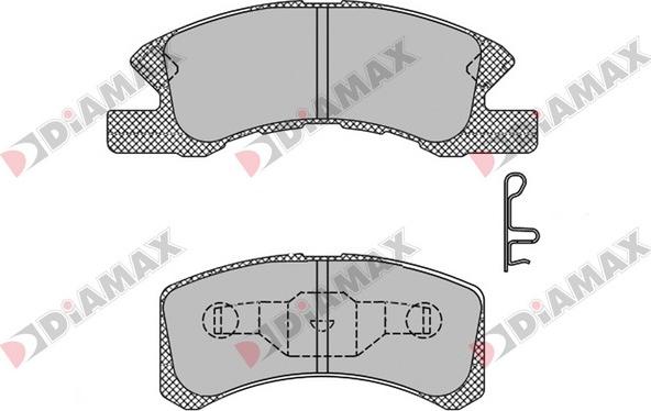 Diamax N09445 - Kit de plaquettes de frein, frein à disque cwaw.fr