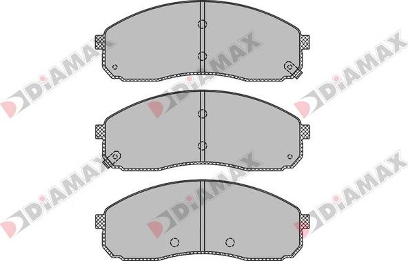 Diamax N09446 - Kit de plaquettes de frein, frein à disque cwaw.fr