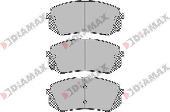 Diamax N09440 - Kit de plaquettes de frein, frein à disque cwaw.fr