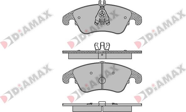 Diamax N09441 - Kit de plaquettes de frein, frein à disque cwaw.fr