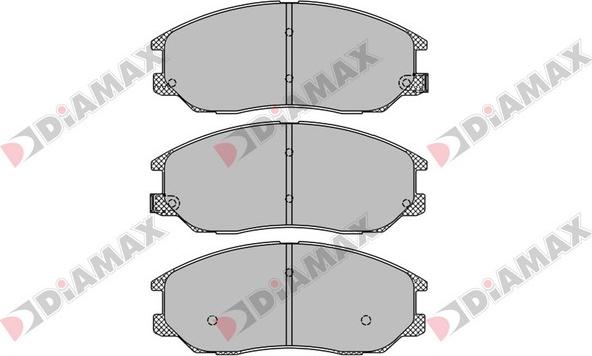 Diamax N09447 - Kit de plaquettes de frein, frein à disque cwaw.fr