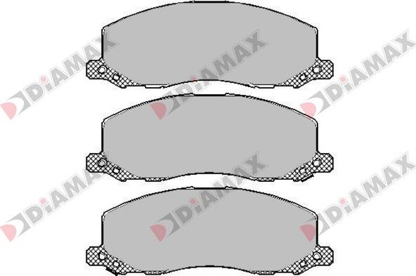 Diamax N09454 - Kit de plaquettes de frein, frein à disque cwaw.fr