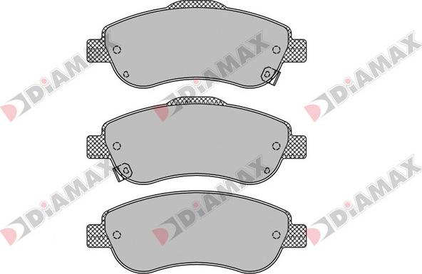 Diamax N09450 - Kit de plaquettes de frein, frein à disque cwaw.fr