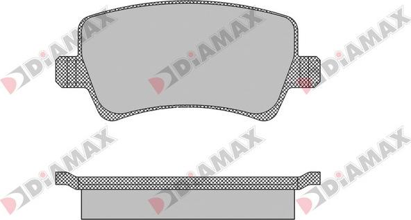 Diamax N09458 - Kit de plaquettes de frein, frein à disque cwaw.fr