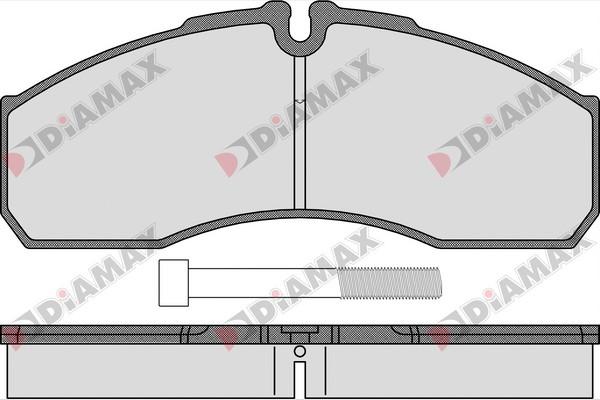 Diamax N09452 - Kit de plaquettes de frein, frein à disque cwaw.fr