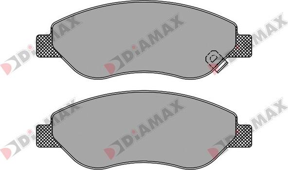 Diamax N09464 - Kit de plaquettes de frein, frein à disque cwaw.fr