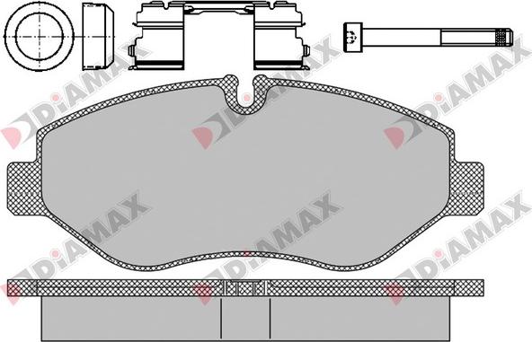 Diamax N09404 - Kit de plaquettes de frein, frein à disque cwaw.fr