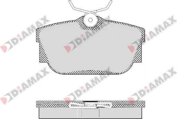 Diamax N09406 - Kit de plaquettes de frein, frein à disque cwaw.fr