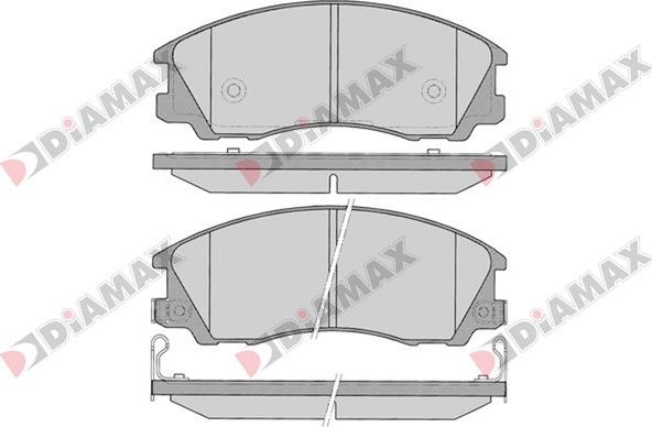 Diamax N09401 - Kit de plaquettes de frein, frein à disque cwaw.fr