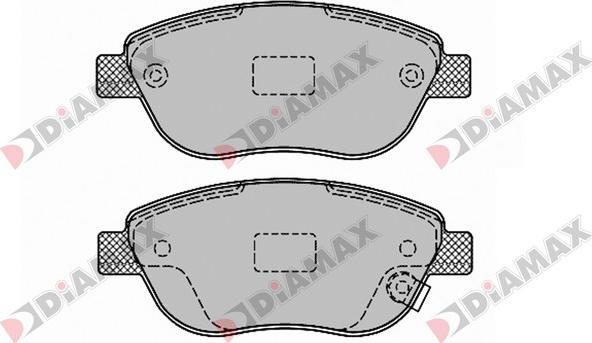 Diamax N09415 - Kit de plaquettes de frein, frein à disque cwaw.fr