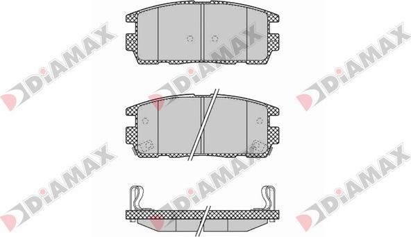 Diamax N09413 - Kit de plaquettes de frein, frein à disque cwaw.fr