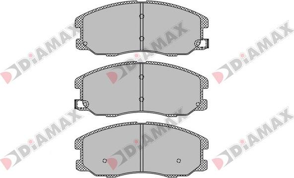 Diamax N09412 - Kit de plaquettes de frein, frein à disque cwaw.fr