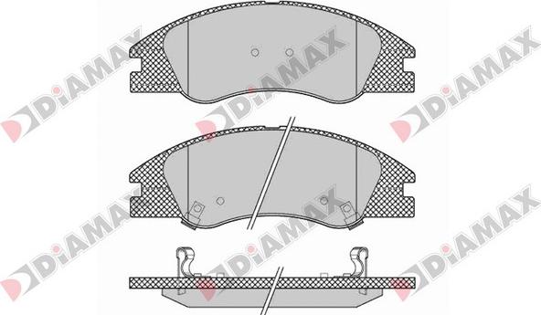 Diamax N09417 - Kit de plaquettes de frein, frein à disque cwaw.fr