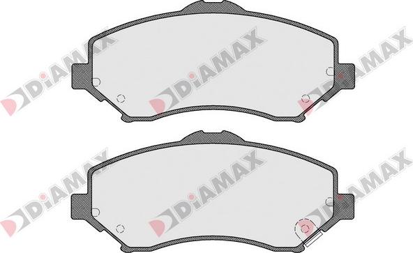 Diamax N09487 - Kit de plaquettes de frein, frein à disque cwaw.fr