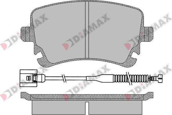 Diamax N09436A - Kit de plaquettes de frein, frein à disque cwaw.fr