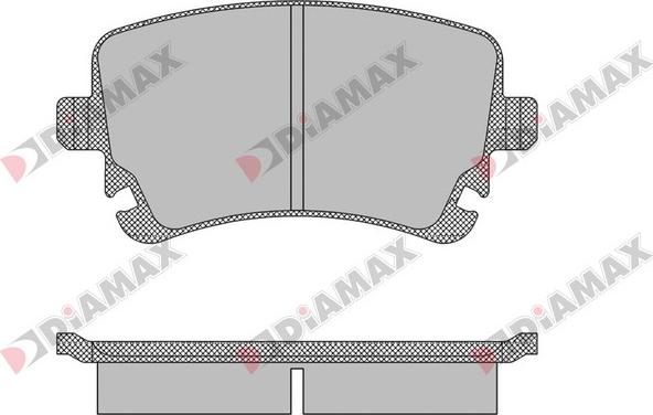 Diamax N09436 - Kit de plaquettes de frein, frein à disque cwaw.fr