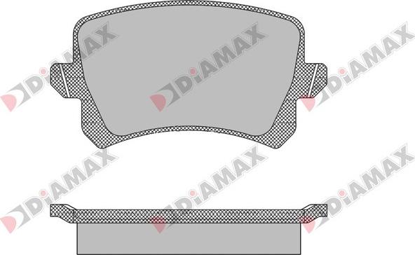 Diamax N09433 - Kit de plaquettes de frein, frein à disque cwaw.fr