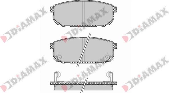 Diamax N09424 - Kit de plaquettes de frein, frein à disque cwaw.fr