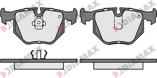 Diamax N09428 - Kit de plaquettes de frein, frein à disque cwaw.fr