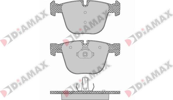 Diamax N09423 - Kit de plaquettes de frein, frein à disque cwaw.fr