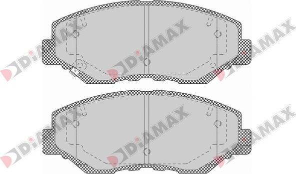 Diamax N09422 - Kit de plaquettes de frein, frein à disque cwaw.fr