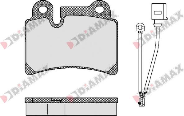 Diamax N09427 - Kit de plaquettes de frein, frein à disque cwaw.fr