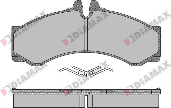 Diamax N09475 - Kit de plaquettes de frein, frein à disque cwaw.fr