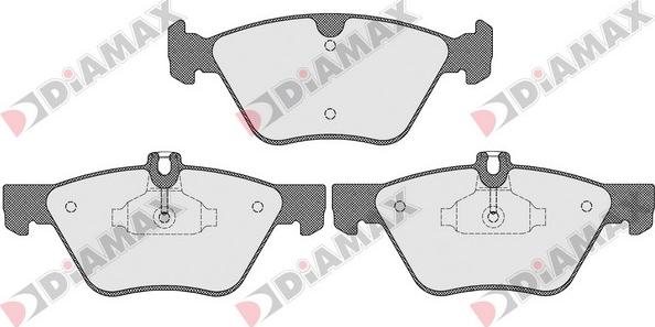 Diamax N09477 - Kit de plaquettes de frein, frein à disque cwaw.fr