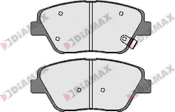 Diamax N09599 - Kit de plaquettes de frein, frein à disque cwaw.fr