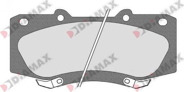 Diamax N09594 - Kit de plaquettes de frein, frein à disque cwaw.fr