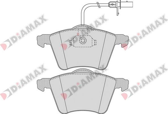 Diamax N09549 - Kit de plaquettes de frein, frein à disque cwaw.fr