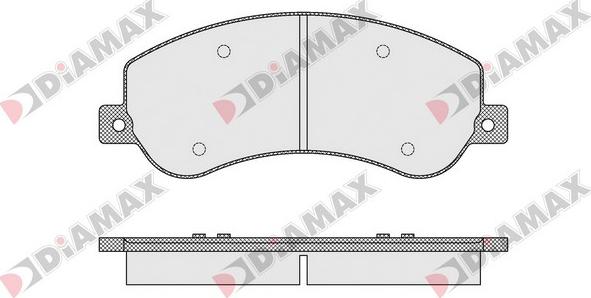 Diamax N09540 - Kit de plaquettes de frein, frein à disque cwaw.fr