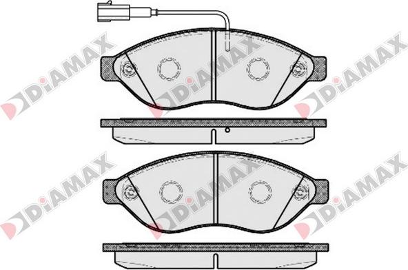 Diamax N09541 - Kit de plaquettes de frein, frein à disque cwaw.fr