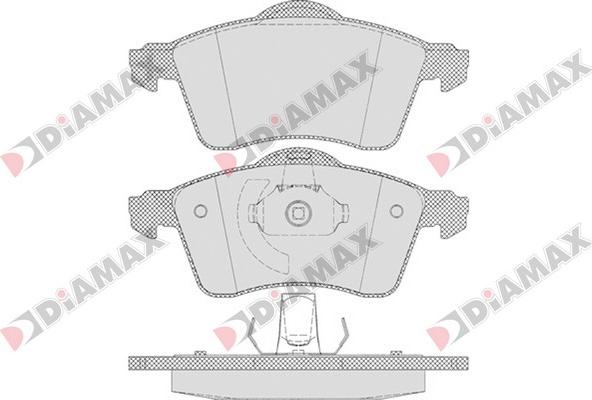 Diamax N09559 - Kit de plaquettes de frein, frein à disque cwaw.fr