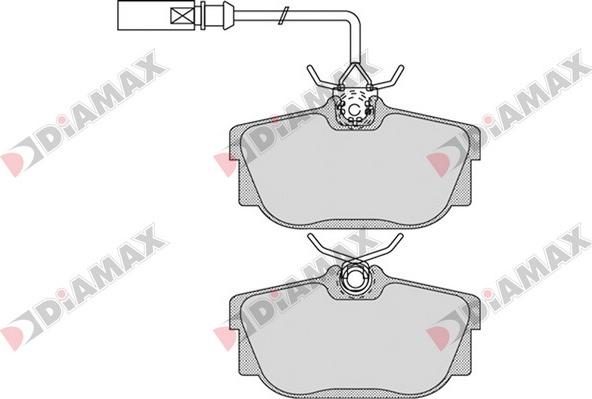 Diamax N09550 - Kit de plaquettes de frein, frein à disque cwaw.fr